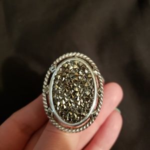 Retired Brighton Crystal Rocks Ring